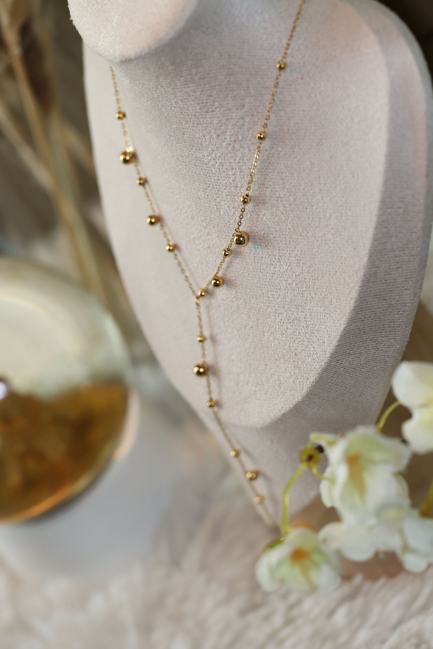 The Beaded Drop Necklace