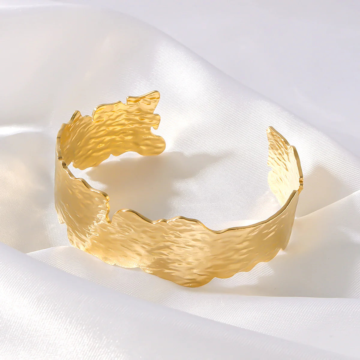Etched Gold Bangle