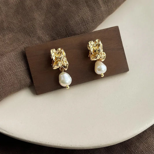 Baroque Pearl Drop Earrings