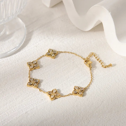 Golden Fluer Bracelet