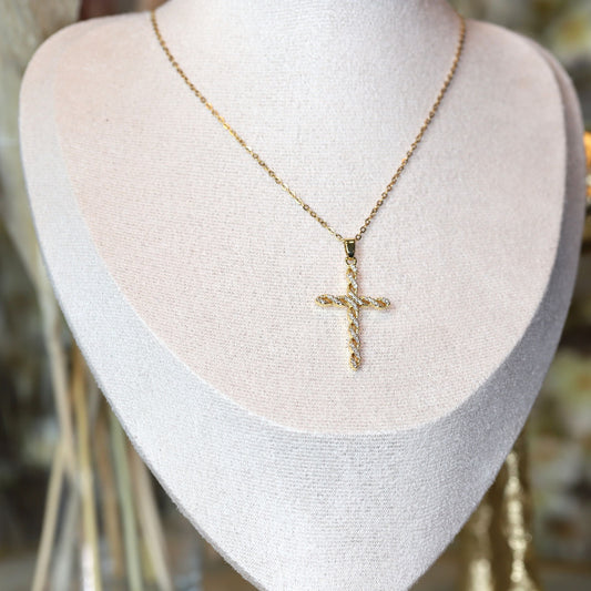 Twist Cross Necklace